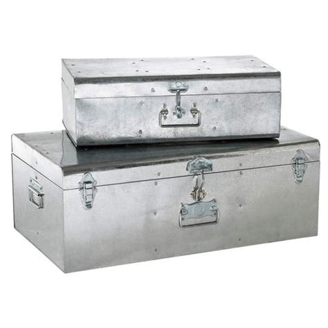 metal trunk box cost|galvanized metal trunk.